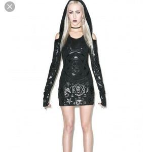 Killstar occult hooded dress